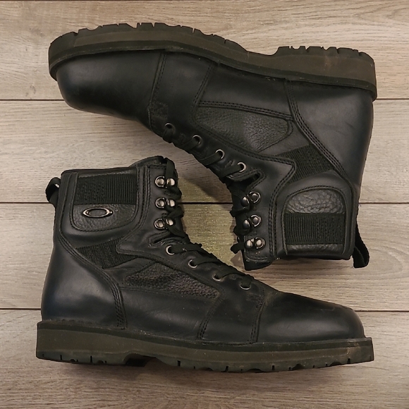 OAKLEY Stompers Tactical Field Gear Black‎ Gatling Sz 12 Lace Up Boots VTG RARE - Picture 1 of 14